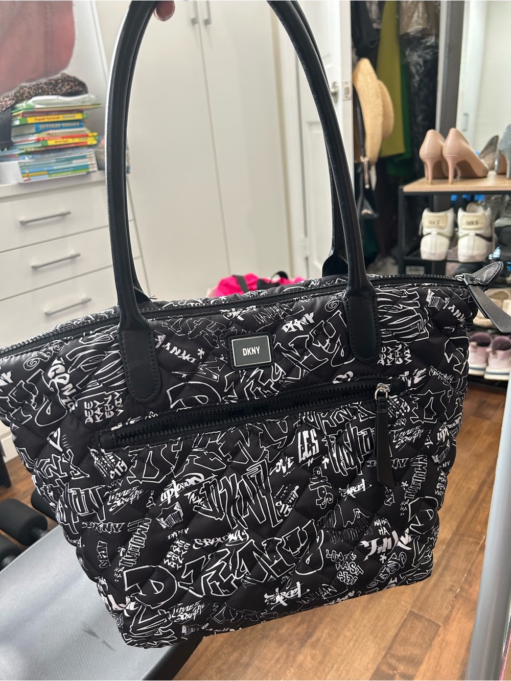 DKNY graffiti shopper